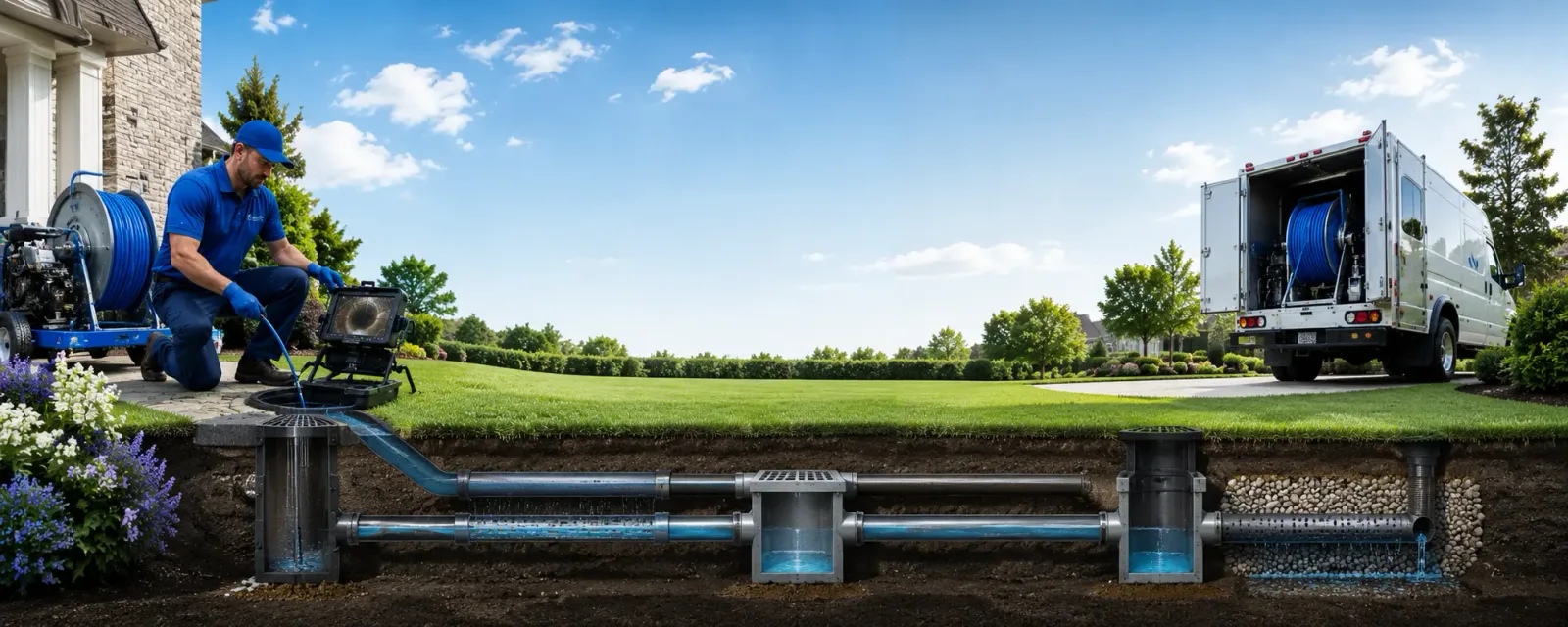 Outdoor drain cleaning information for Mcadoo, PA